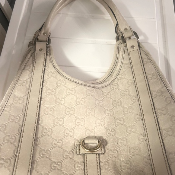 Y2K Guvcissima White Leather Hobo - Picture 7 of 7